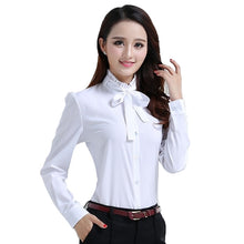 Load image into Gallery viewer, Brand Office Blouse Shirt White