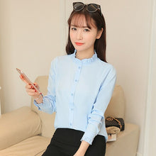 Load image into Gallery viewer, Brand Office Blouse Shirt White