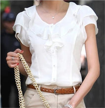 Load image into Gallery viewer, Brand Office Blouse Shirt White