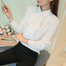 Load image into Gallery viewer, Brand Office Blouse Shirt White