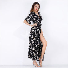 Load image into Gallery viewer, V-Neck Women Vestidos Robe Femme