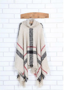 Mujer Cardigan Poncho Tricot Winter
