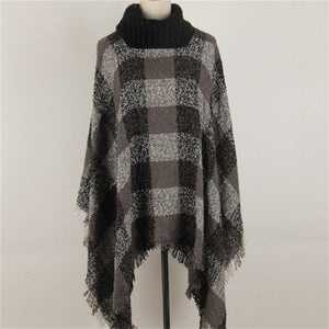 Mujer Cardigan Poncho Tricot Winter