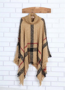 Mujer Cardigan Poncho Tricot Winter
