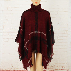 Mujer Cardigan Poncho Tricot Winter