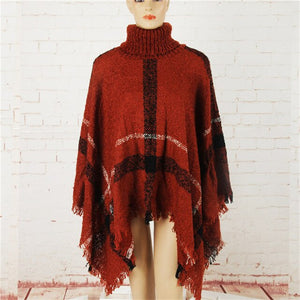 Mujer Cardigan Poncho Tricot Winter