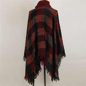 Mujer Cardigan Poncho Tricot Winter