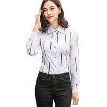 Load image into Gallery viewer, Harajuku Slim White Women Blouse Shirt